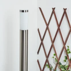 Borne Lumineuse Sessa Nickel Mat, 1 Lumiere