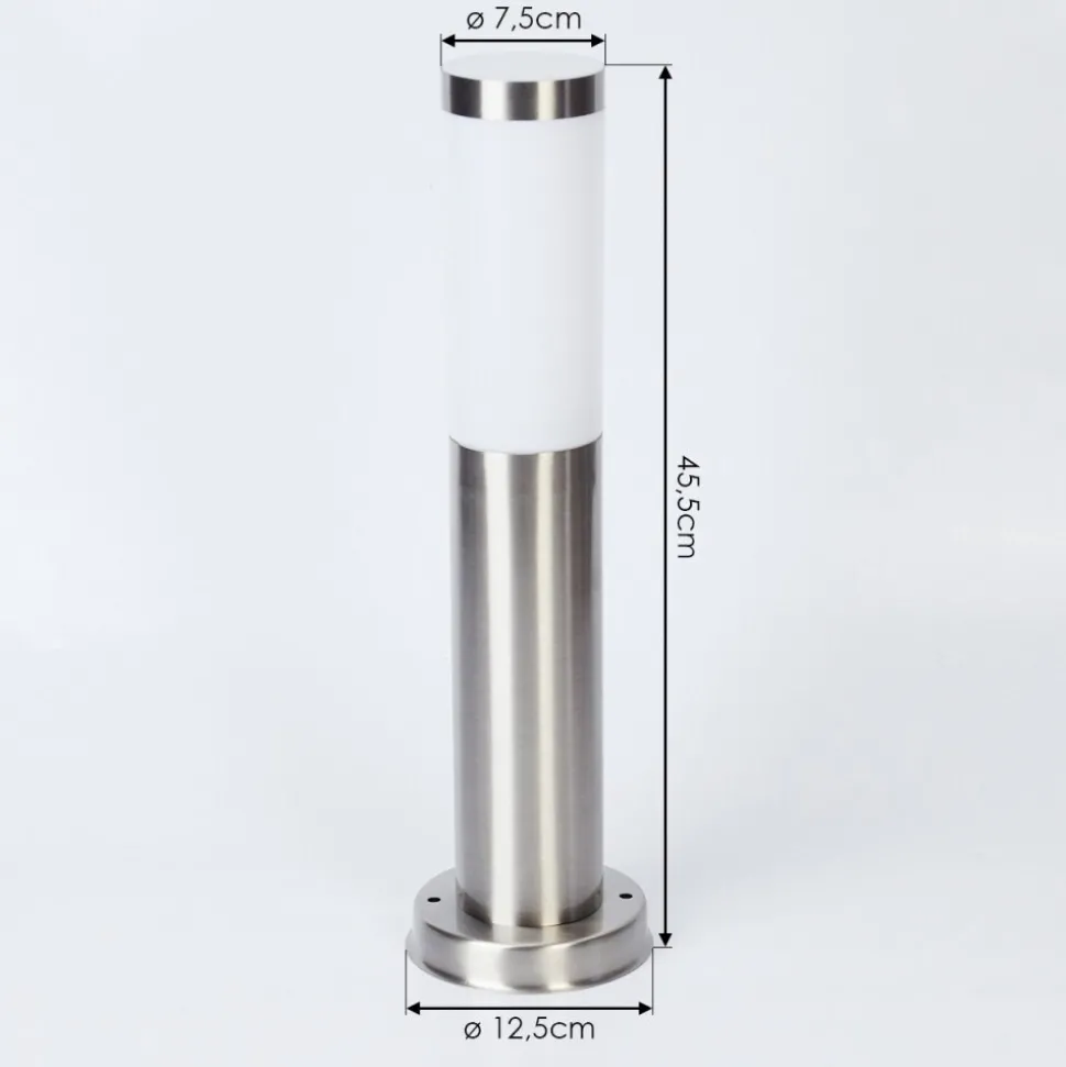 Borne Lumineuse Sessa Nickel Mat, 1 Lumiere