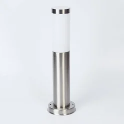 Borne Lumineuse Sessa Nickel Mat, 1 Lumiere