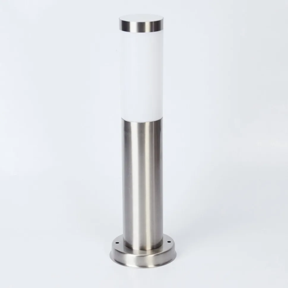 Borne Lumineuse Sessa Nickel Mat, 1 Lumiere