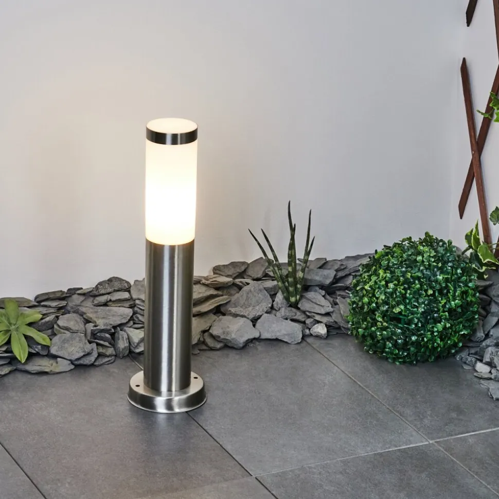 Borne Lumineuse Sessa Nickel Mat, 1 Lumiere
