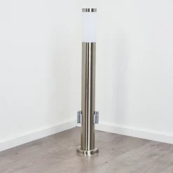 Borne Lumineuse Sessa Nickel Mat, 1 Lumiere