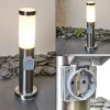 Borne Lumineuse Sessa Nickel Mat, 1 Lumiere