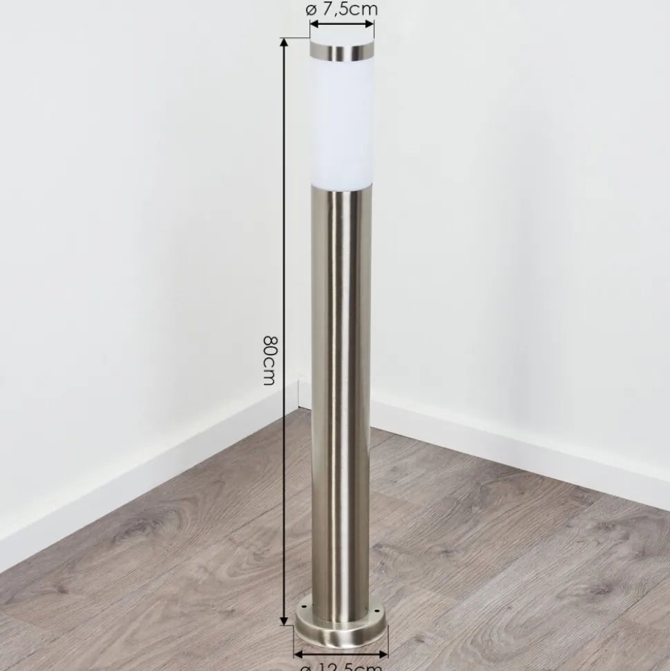 Borne Lumineuse Sessa Nickel Mat, 1 Lumiere