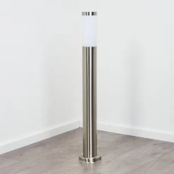 Borne Lumineuse Sessa Nickel Mat, 1 Lumiere