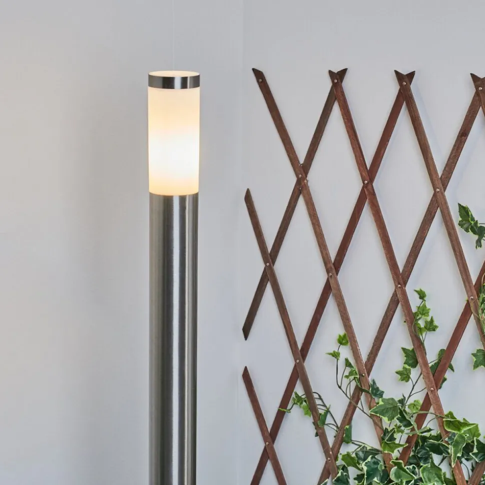 Borne Lumineuse Sessa Nickel Mat, 1 Lumiere