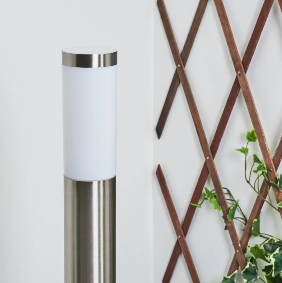 Borne Lumineuse Sessa Nickel Mat, 1 Lumiere