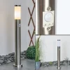 Borne Lumineuse Sessa Nickel Mat, 1 Lumiere, Detecteur De Mouvement