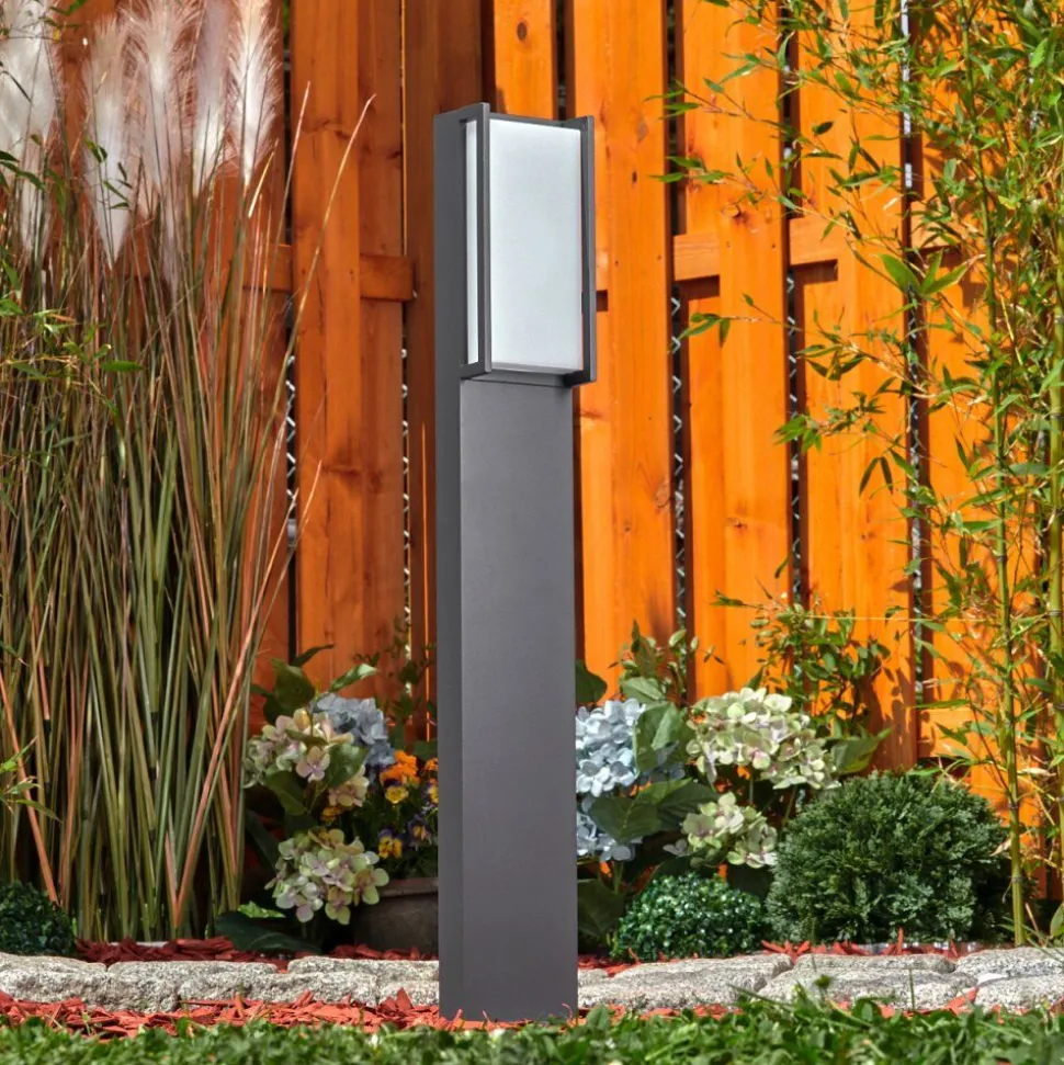 Borne Lumineuse Skove Led Anthracite, 1 Lumiere, Changeur De Couleurs