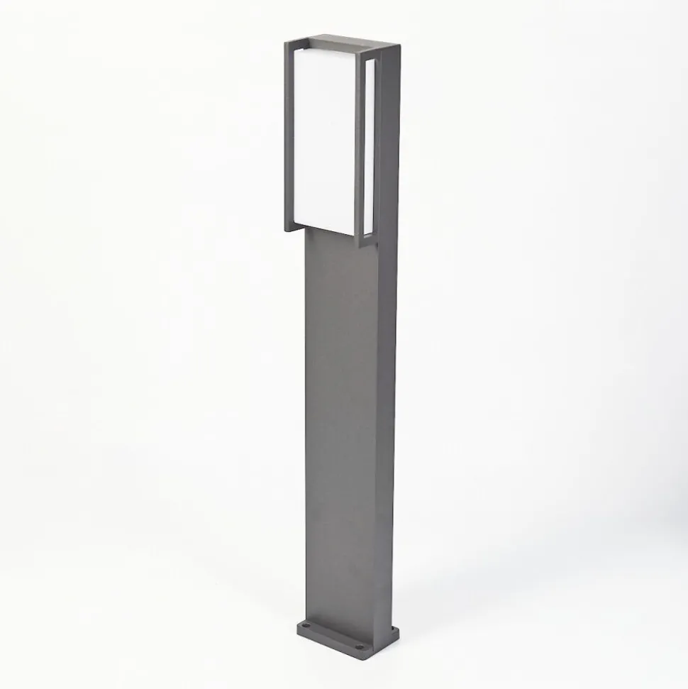 Borne Lumineuse Skove Led Anthracite, 1 Lumiere, Changeur De Couleurs