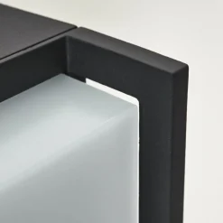 Borne Lumineuse Skove Led Anthracite, 1 Lumiere, Detecteur De Mouvement