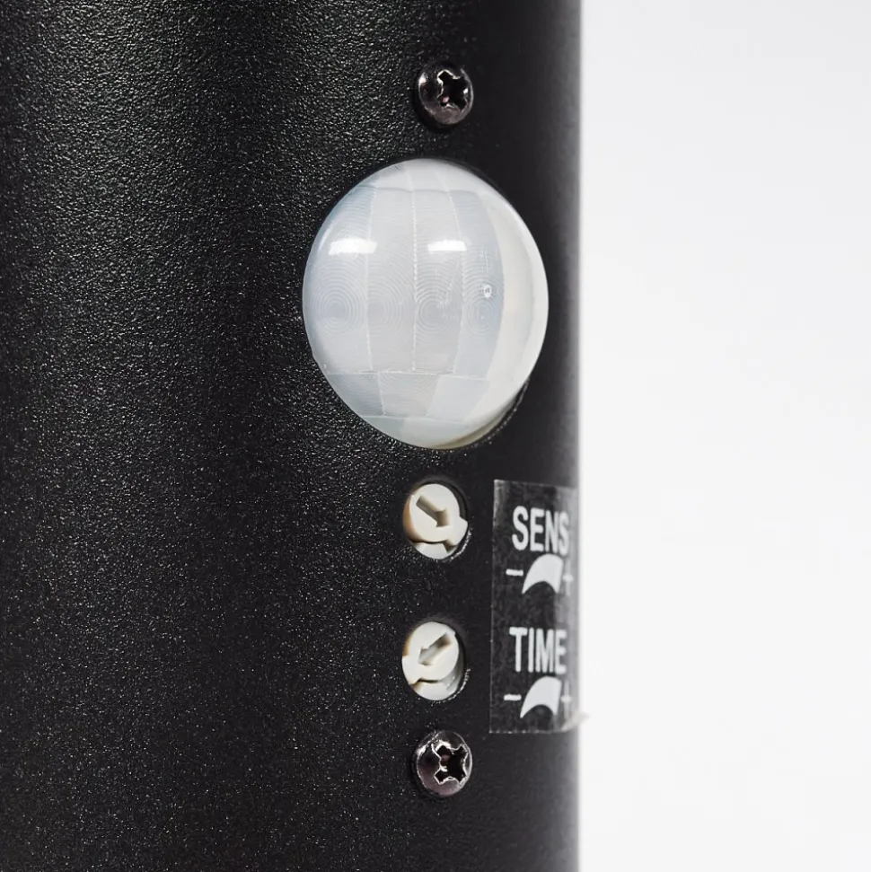 Borne Lumineuse Solda Noir, 1 Lumiere, Detecteur De Mouvement