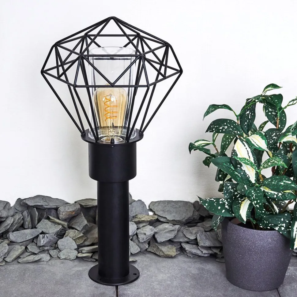 Borne Lumineuse Solda Noir, 1 Lumiere