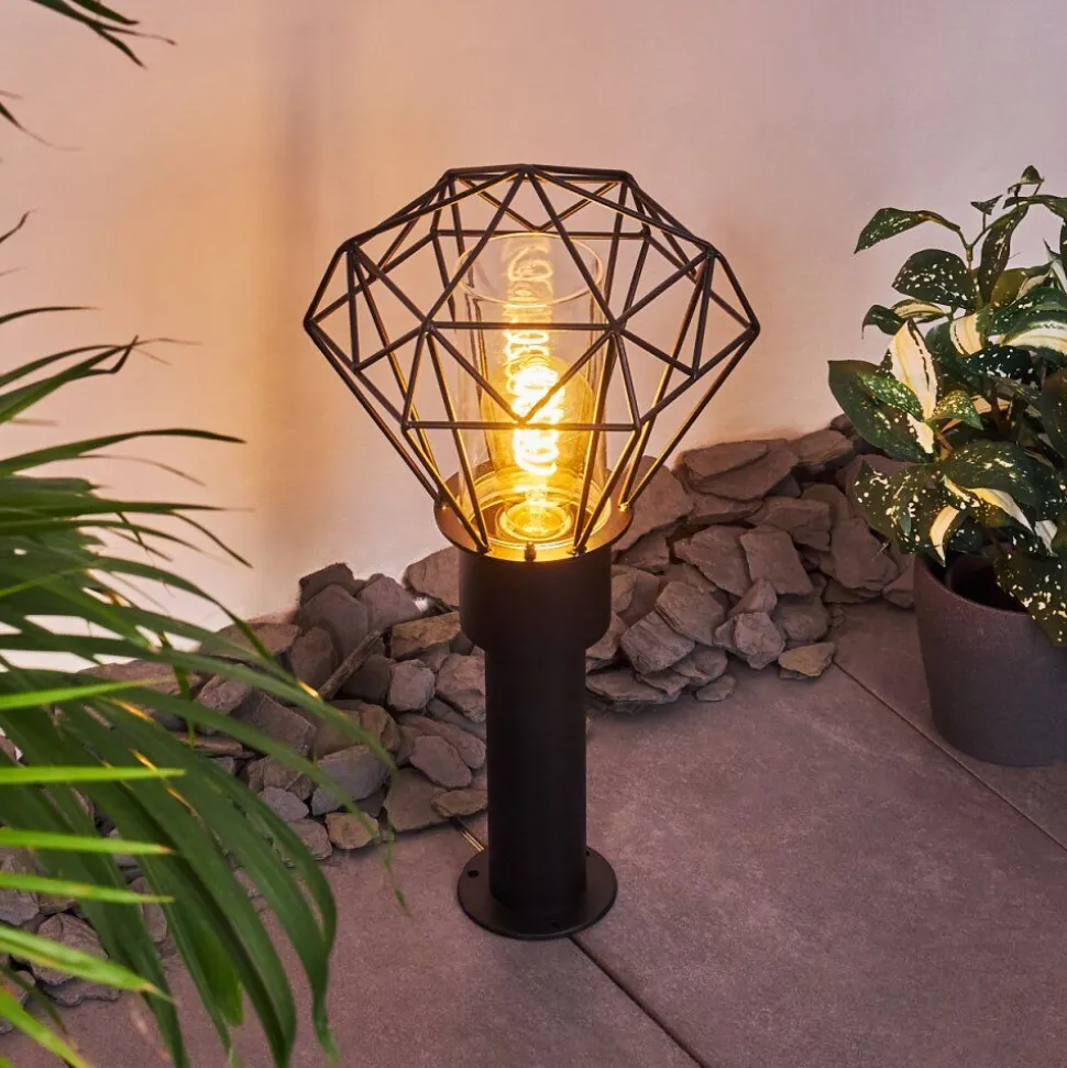 Borne Lumineuse Solda Noir, 1 Lumiere