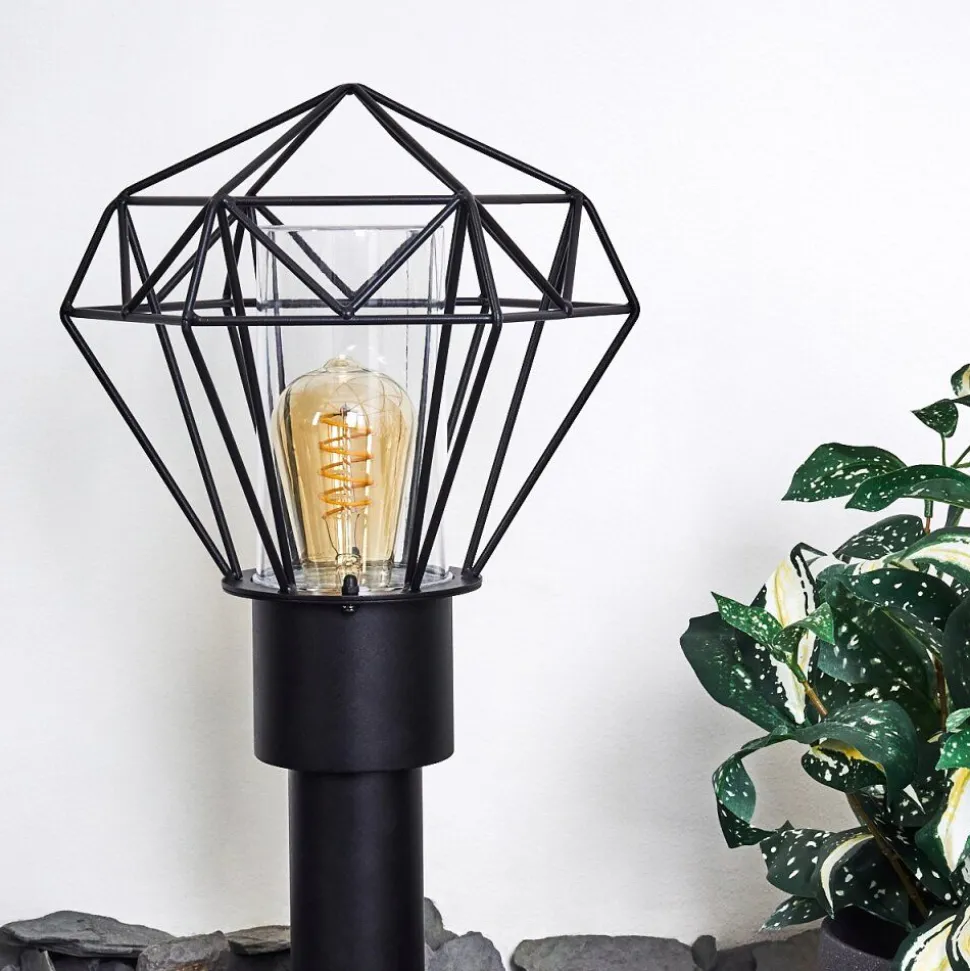 Borne Lumineuse Solda Noir, 1 Lumiere