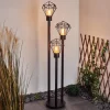 Borne Lumineuse Solda Noir, 3 Lumieres