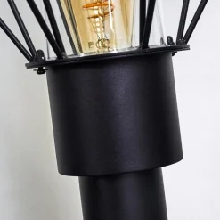 Borne Lumineuse Solda Noir, 3 Lumieres