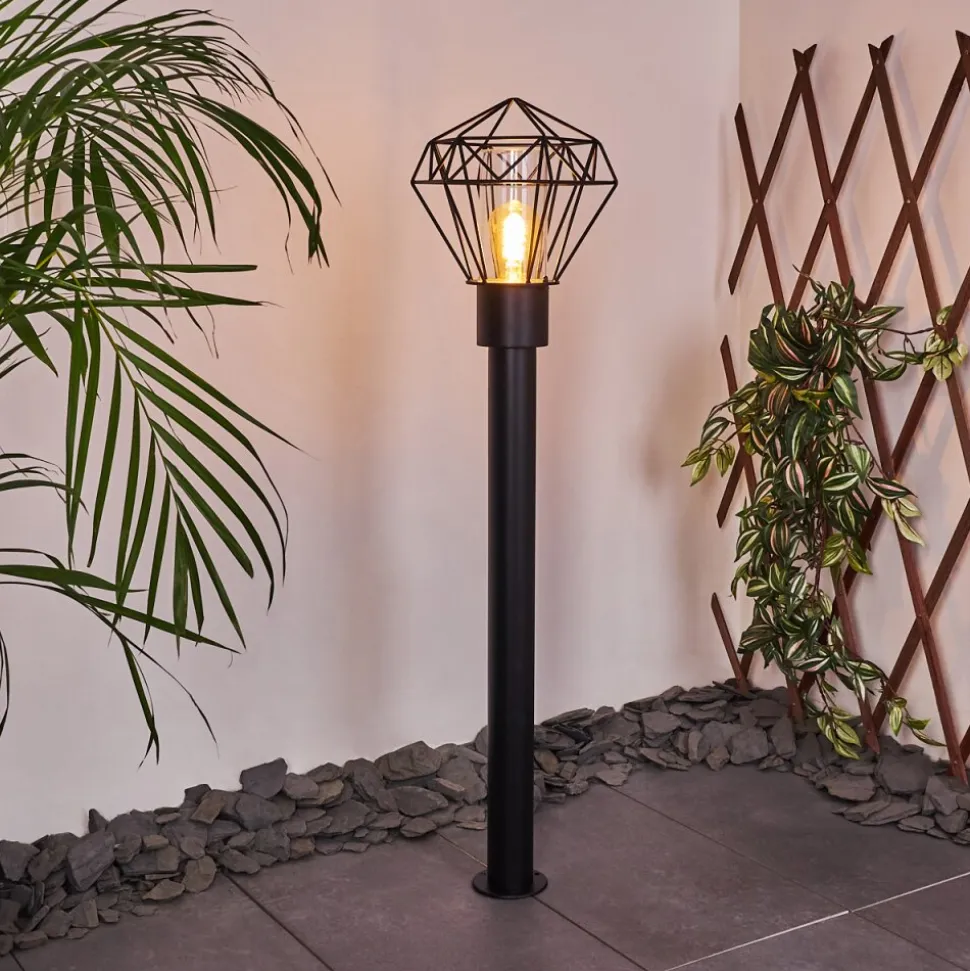 Borne Lumineuse Solda Noir, 1 Lumiere