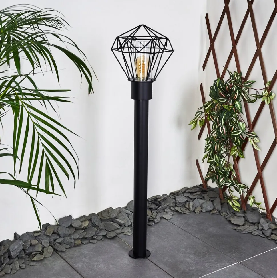 Borne Lumineuse Solda Noir, 1 Lumiere