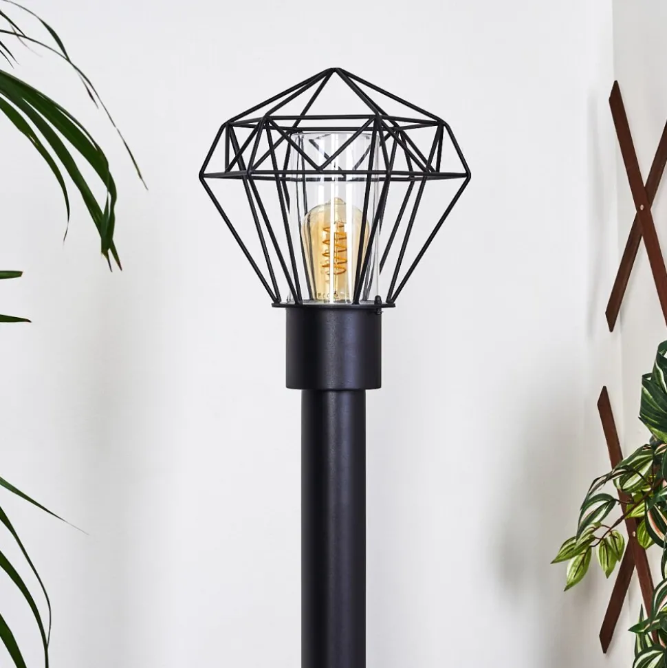 Borne Lumineuse Solda Noir, 1 Lumiere