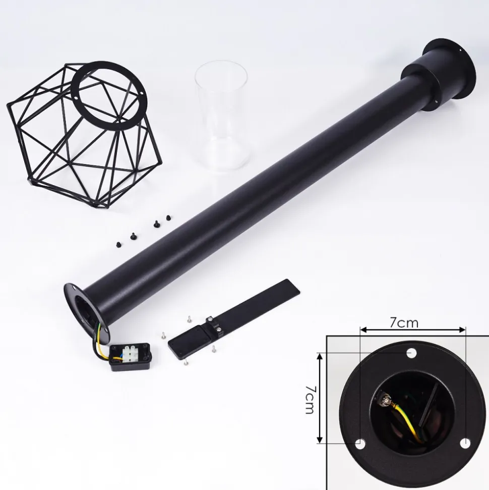 Borne Lumineuse Solda Noir, 1 Lumiere
