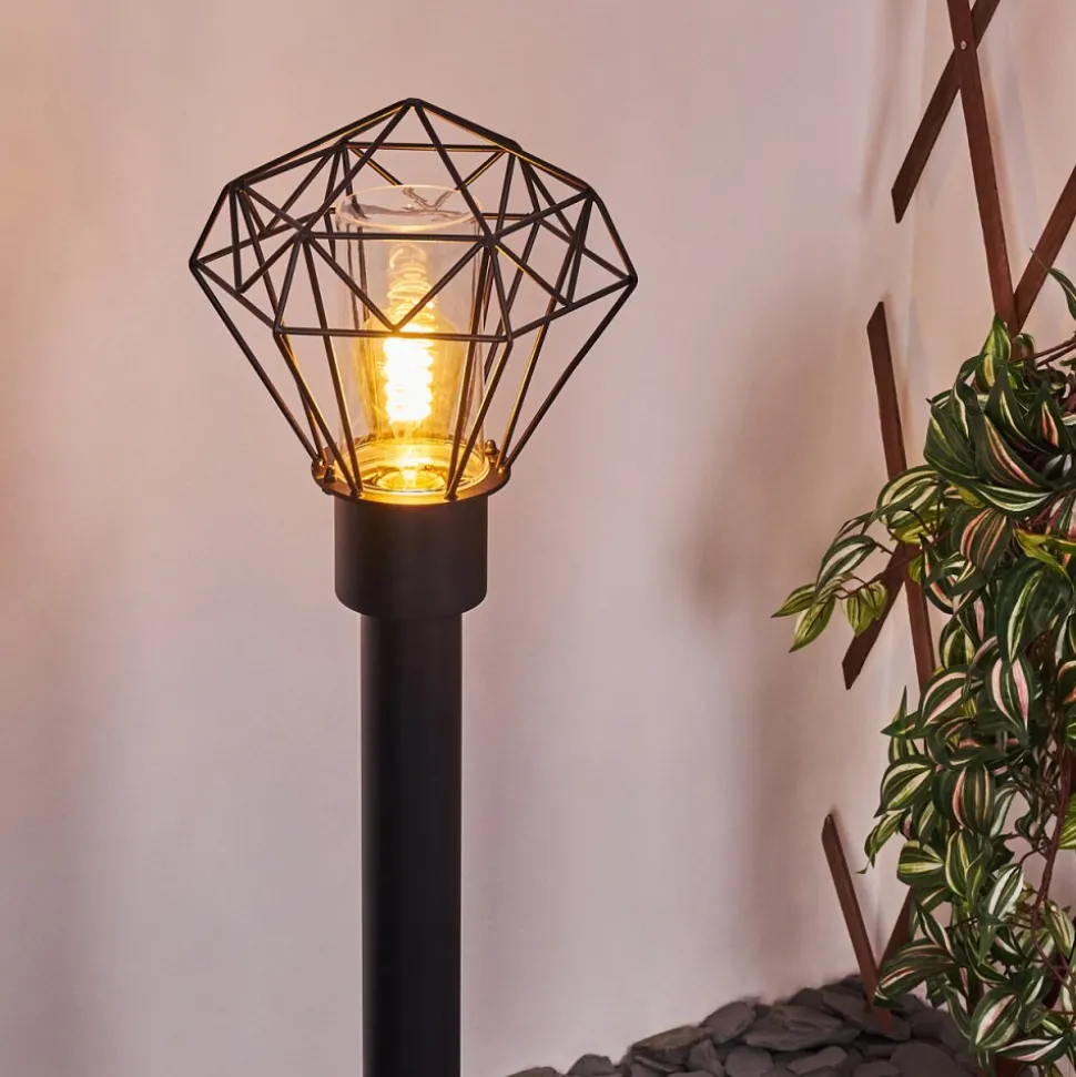 Borne Lumineuse Solda Noir, 1 Lumiere