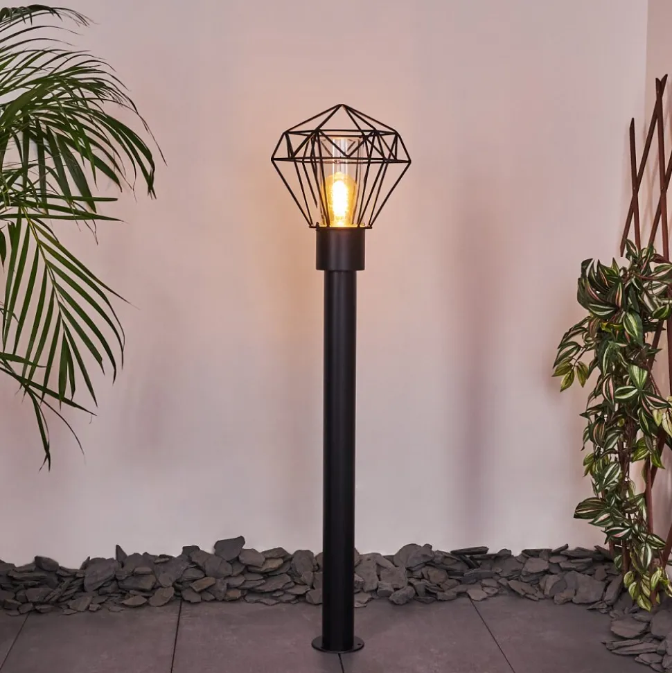 Borne Lumineuse Solda Noir, 1 Lumiere