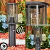 Borne Lumineuse Sumalao Noir, 1 Lumiere, Detecteur De Mouvement