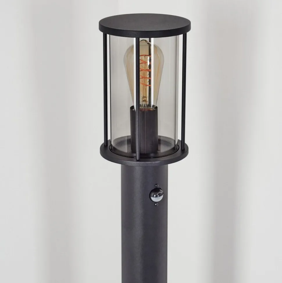 Borne Lumineuse Sumalao Noir, 1 Lumiere, Detecteur De Mouvement