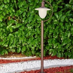 Borne Lumineuse Surnu Brun, Rouille, 1 Lumiere