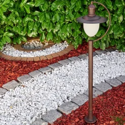 Borne Lumineuse Surnu Brun, Rouille, 1 Lumiere