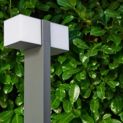 Borne Lumineuse Swanek Led Anthracite, 1 Lumiere
