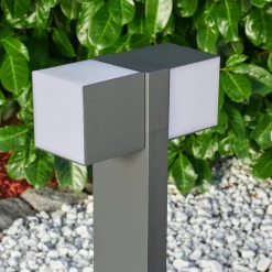 Borne Lumineuse Swanek Led Anthracite, 1 Lumiere