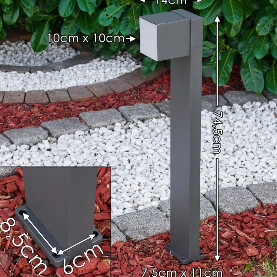 Borne Lumineuse Swanek Led Anthracite, 1 Lumiere