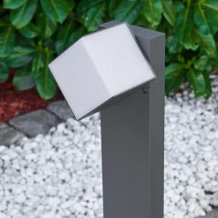 Borne Lumineuse Swanek Led Anthracite, 1 Lumiere