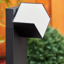Borne Lumineuse Swanek Led Noir, 1 Lumiere