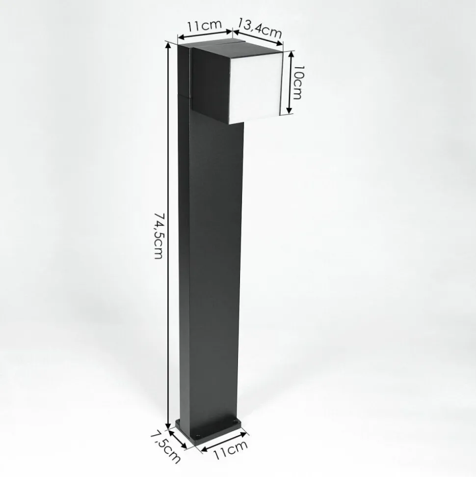 Borne Lumineuse Swanek Led Noir, 1 Lumiere