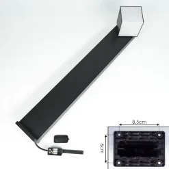 Borne Lumineuse Swanek Led Noir, 1 Lumiere