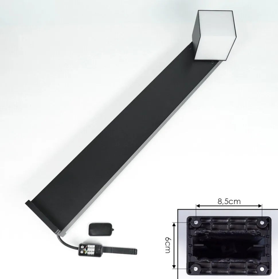 Borne Lumineuse Swanek Led Noir, 1 Lumiere