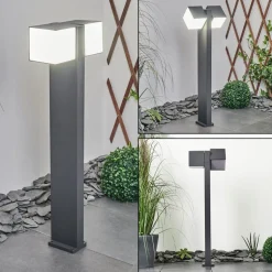 Borne Lumineuse Swanek Led Anthracite, 1 Lumiere