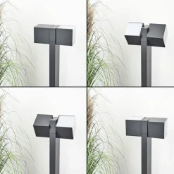 Borne Lumineuse Swanek Led Anthracite, 1 Lumiere