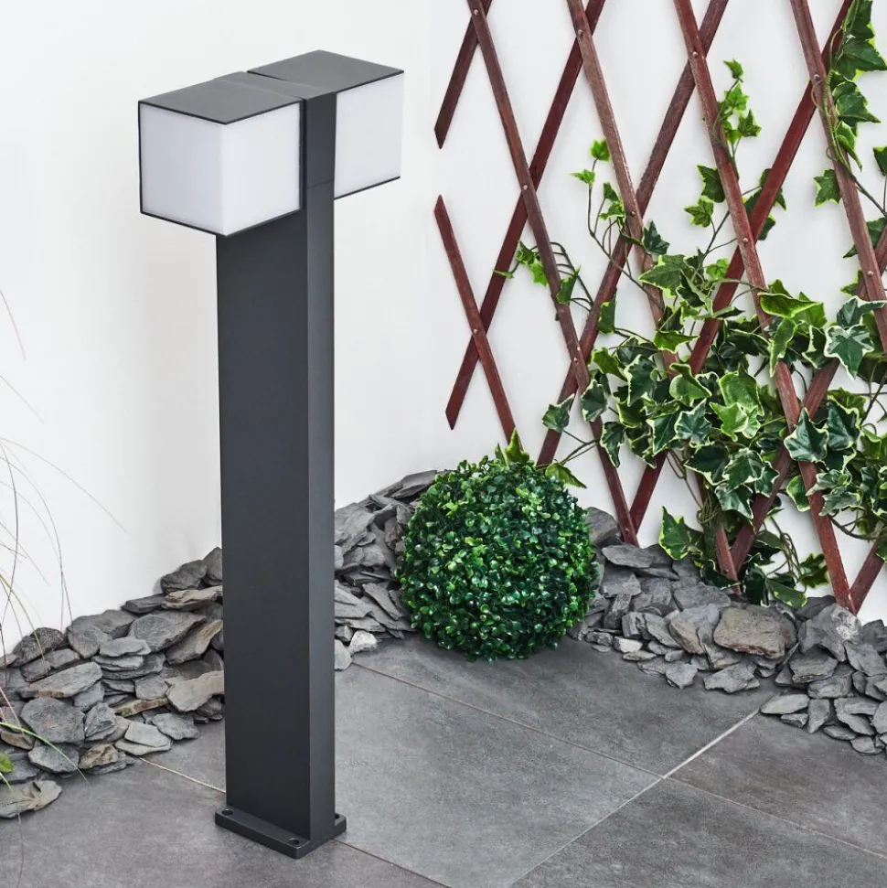 Borne Lumineuse Swanek Led Anthracite, 1 Lumiere