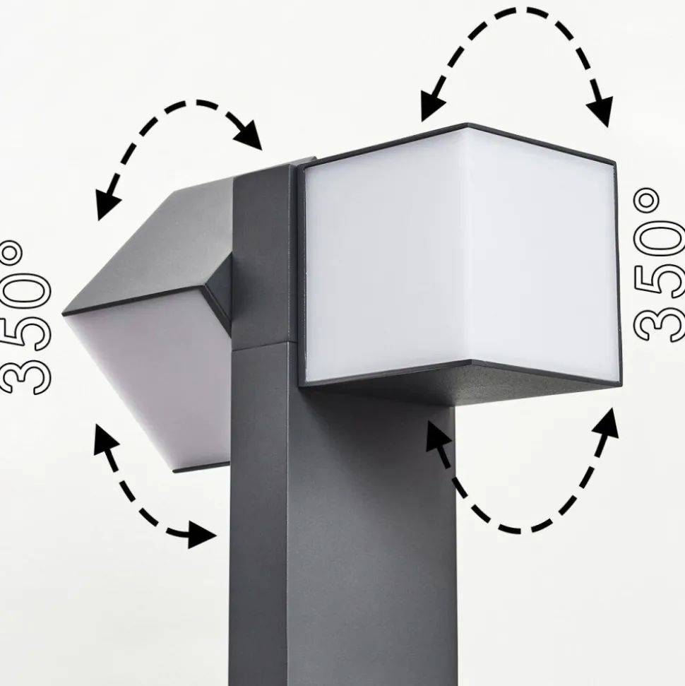 Borne Lumineuse Swanek Led Anthracite, 1 Lumiere