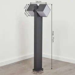 Borne Lumineuse Swanek Led Anthracite, 1 Lumiere