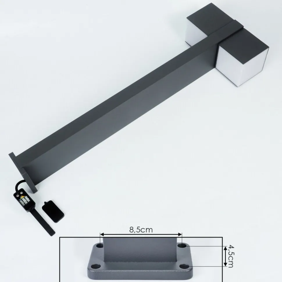 Borne Lumineuse Swanek Led Anthracite, 1 Lumiere