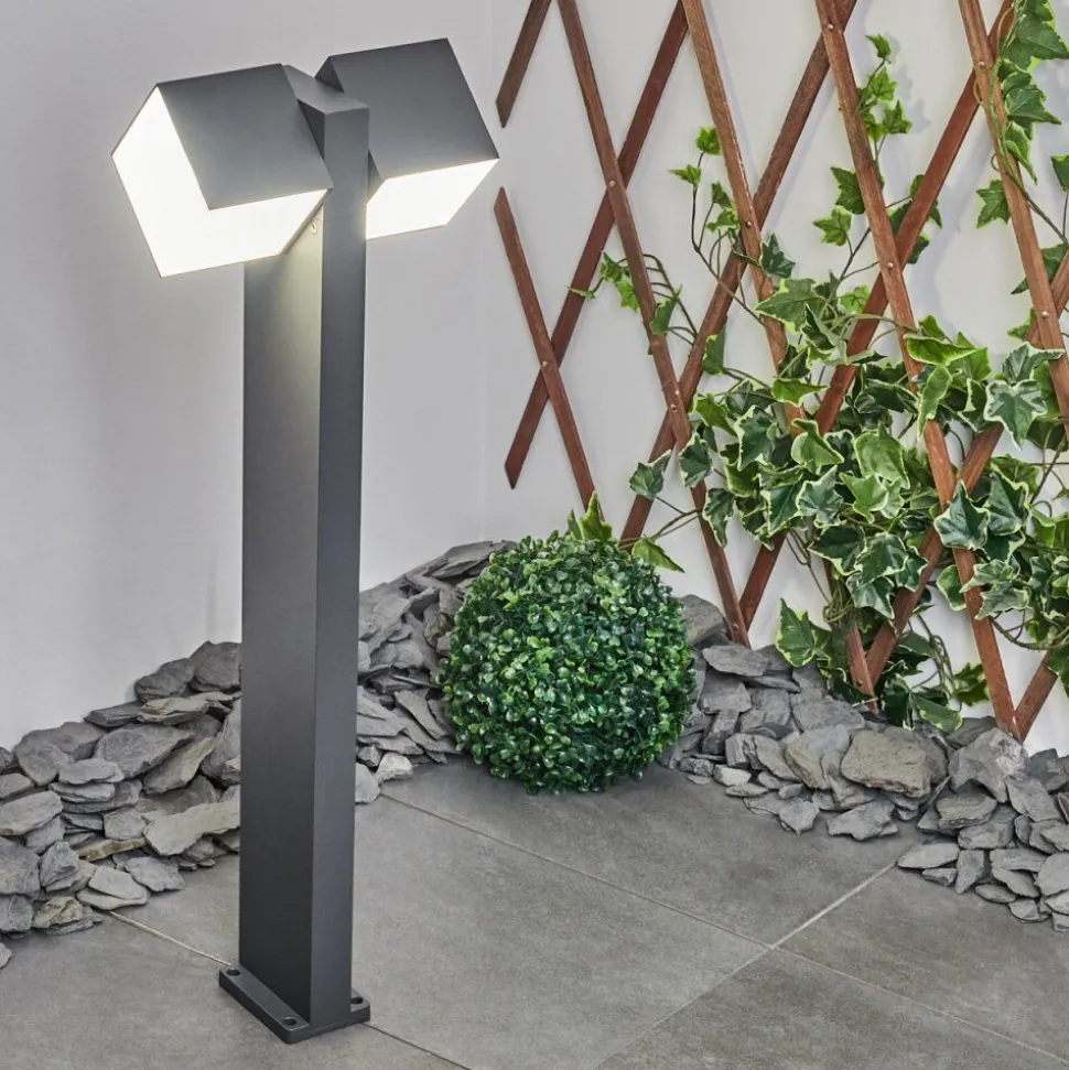 Borne Lumineuse Swanek Led Anthracite, 1 Lumiere