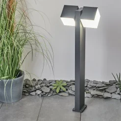 Borne Lumineuse Swanek Led Anthracite, 1 Lumiere