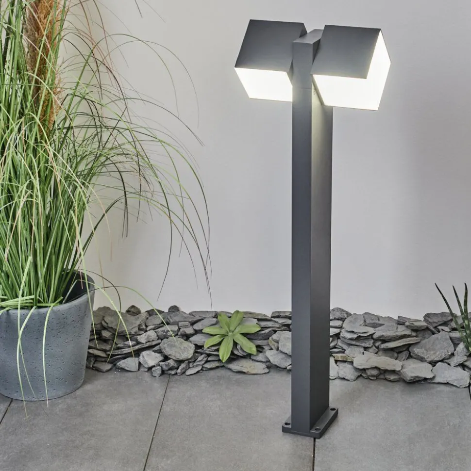 Borne Lumineuse Swanek Led Anthracite, 1 Lumiere
