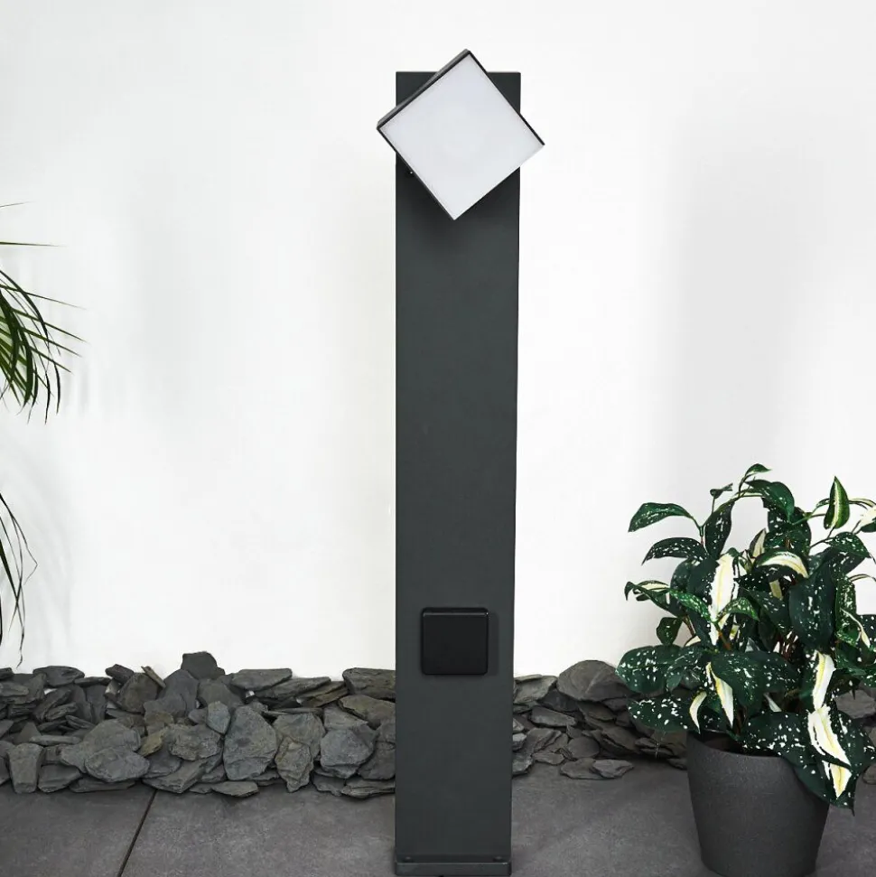 Borne Lumineuse Swanek Led Anthracite, 1 Lumiere
