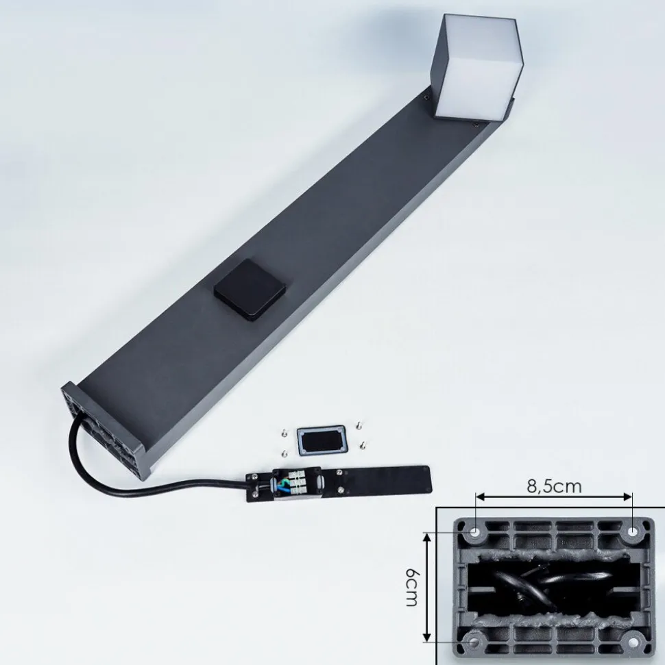 Borne Lumineuse Swanek Led Anthracite, 1 Lumiere